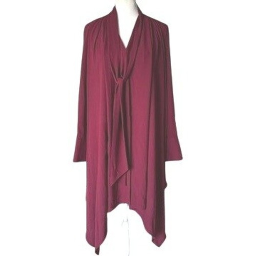 BCBGMAXAZRIA‎ Size 6 Autumn Wedding Guest Dress Wine Red Midi Flowy NWT